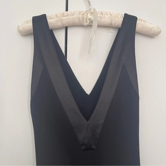 Dress V-Neck sleeveless black L Stretchy Amazone - Picture 3 of 4